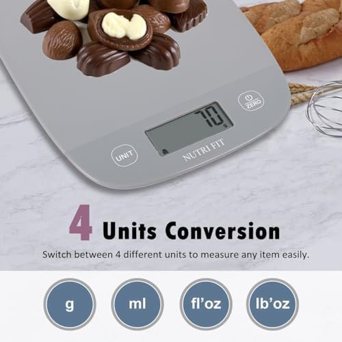 Grey digital food scale 11 lb capacity — photo 4