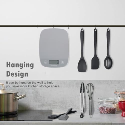 Grey digital food scale 11 lb capacity — photo 5