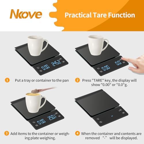 High precision coffee scale with timer — photo 5