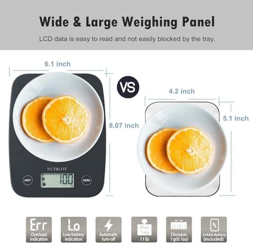Digital baking food scale in black finish — photo 3