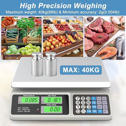 Digital retail food scale with price calculator — photo 4