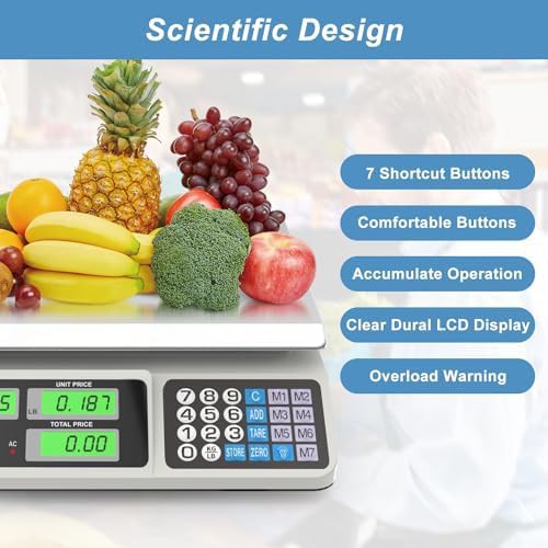Digital retail food scale with price calculator — photo 5