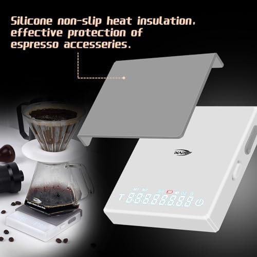 White mini rechargeable drip espresso scale — photo 3