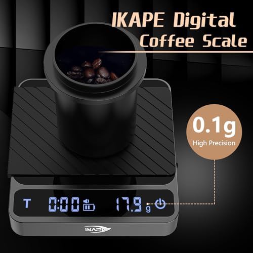 Black aluminum precision espresso scale — photo 3