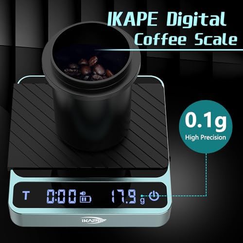 Green aluminum rechargeable espresso scale — photo 3
