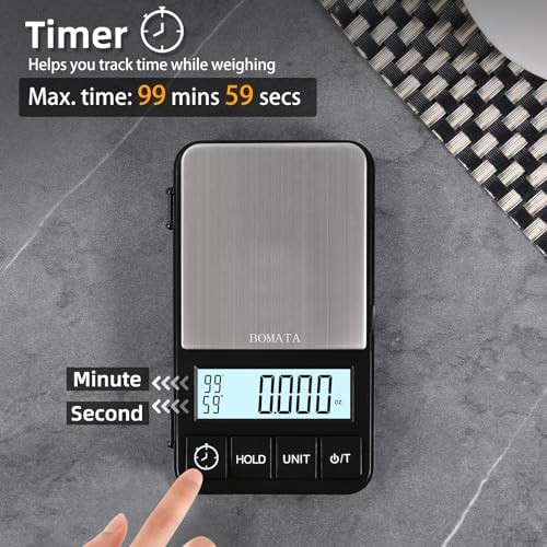 Mini travel pocket scale with built-in timer — photo 4