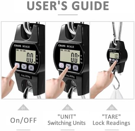 Digital Hanging Crane Scale with Steel Hook — photo 4