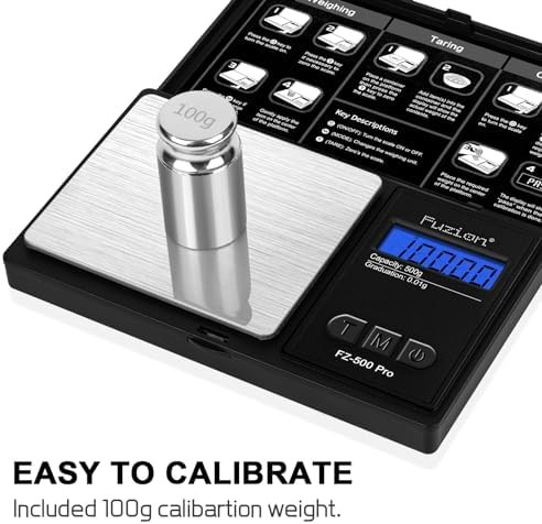 Pocket scale with calibration weight 500g capacity — photo 3