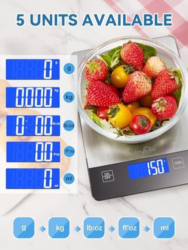 Stainless steel baking scale with LED — photo 3