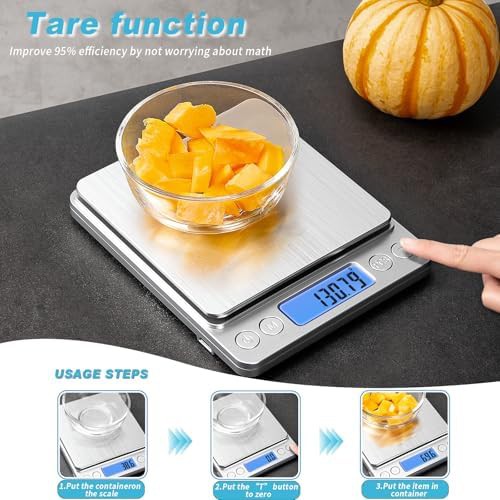 Rechargeable mini pocket scale with trays — photo 4