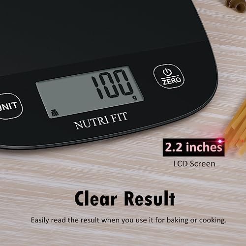 Black digital kitchen scale for grams and ounces — photo 5
