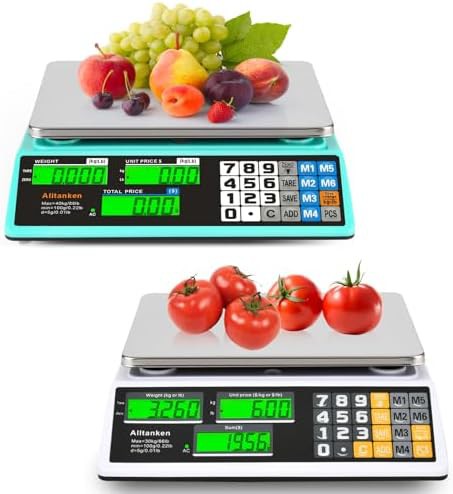 Commercial price computing scale with LCD display