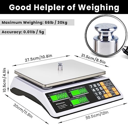 Commercial price computing scale with LCD display — photo 5