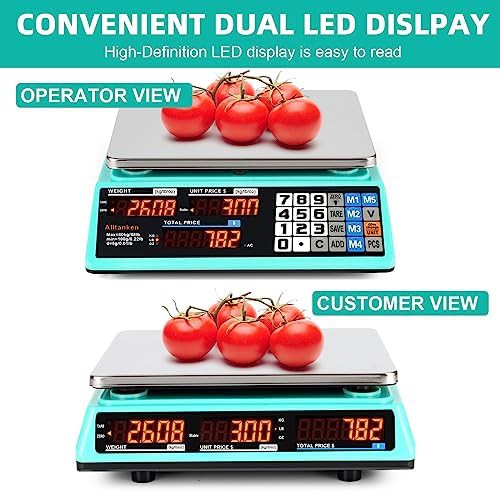 Commercial price computing scale with LED display — photo 5