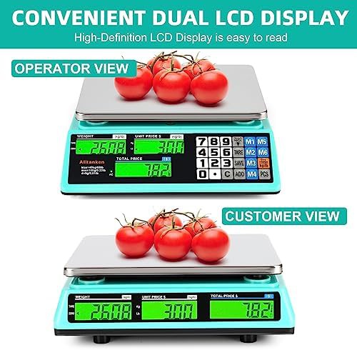 Commercial price computing scale with dual display — photo 3