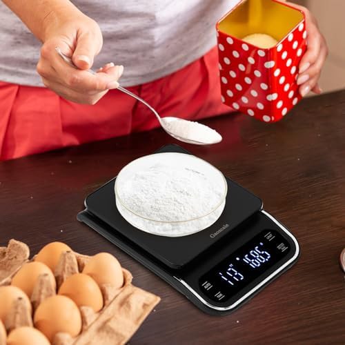 Rechargeable coffee scale with backlit LCD — photo 4