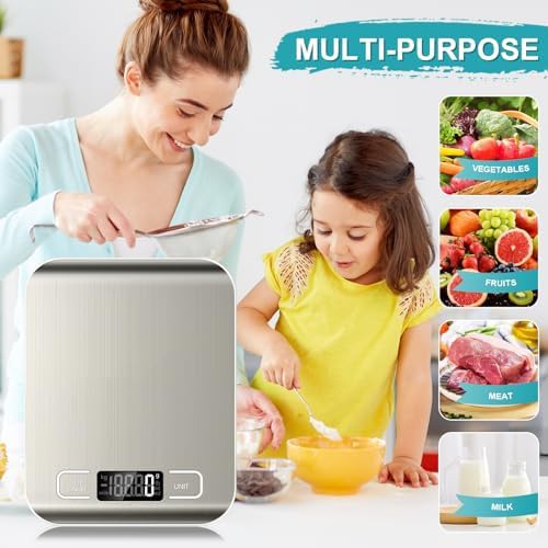 Stainless steel baking food scale 11lb — photo 3