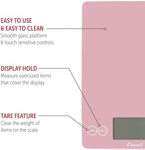 Classic pink glass scale for coffee and espresso — photo 3