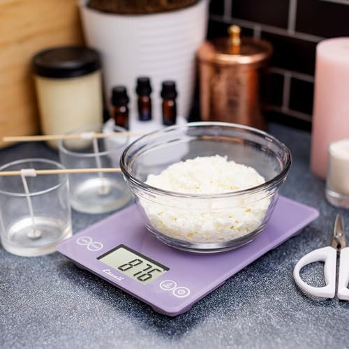 Classic violet tempered glass coffee scale — photo 4