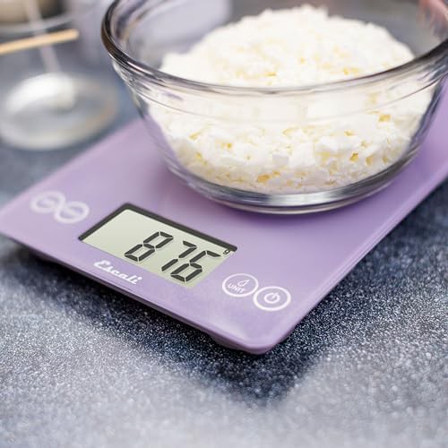 Classic violet tempered glass coffee scale — photo 5