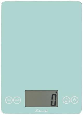 Classic teal tempered glass digital food scale