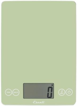 Classic green tempered glass kitchen scale