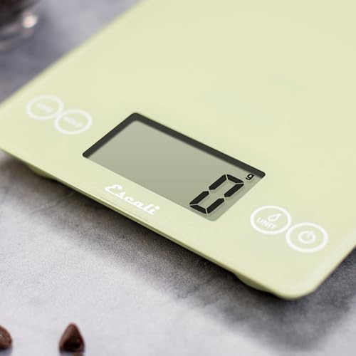 Classic green tempered glass kitchen scale — photo 3