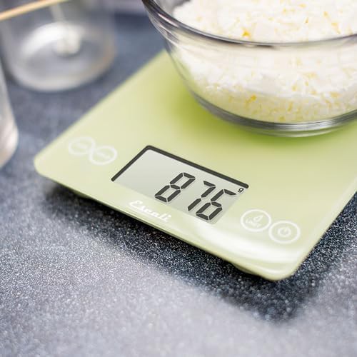 Classic green tempered glass kitchen scale — photo 5