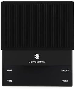 Premium black espresso scale with timer