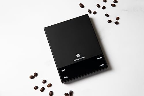 Premium black espresso scale with timer — photo 4