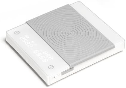 White Electronic Espresso Scale with Timer