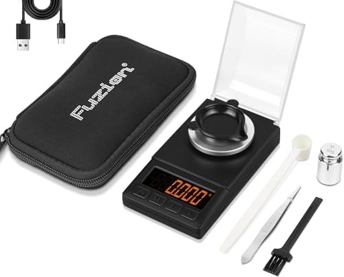 Digital milligram scale with nine piece kit
