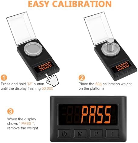 Digital milligram scale with nine piece kit — photo 5
