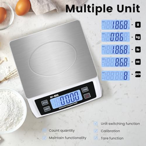 Commercial stainless white digital food scale — photo 4