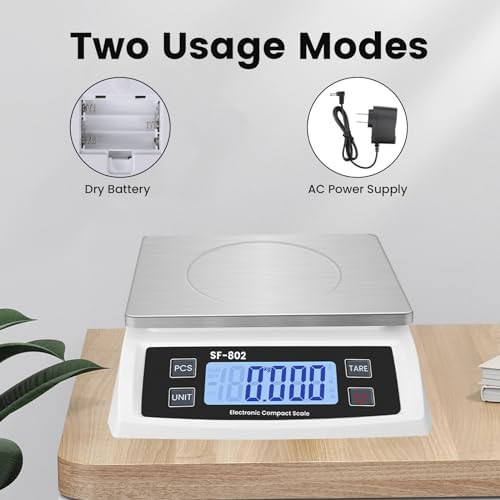 Commercial stainless white digital food scale — photo 5