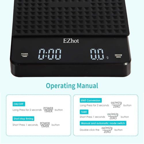 High precision digital espresso scale with timer — photo 4