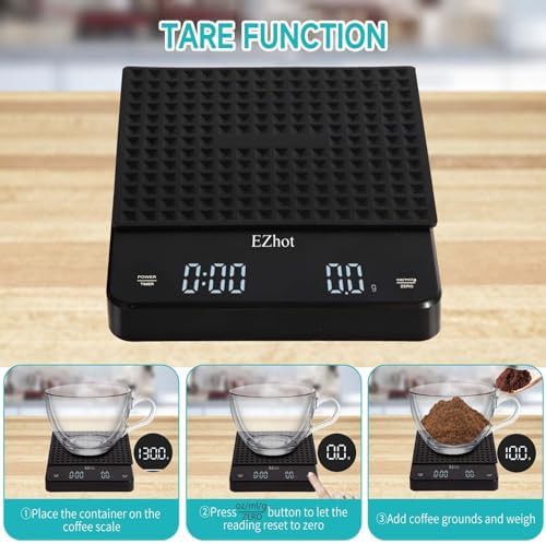 High precision digital espresso scale with timer — photo 5