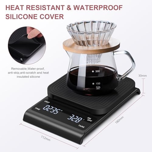 Touch button espresso scale with timer — photo 4