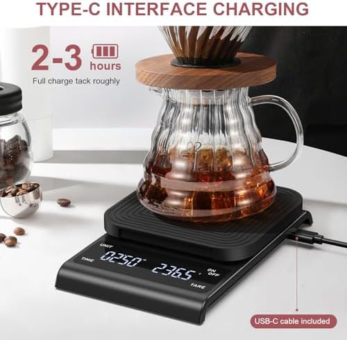 Touch button espresso scale with timer — photo 5
