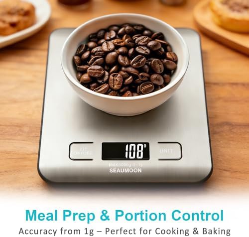 Stainless steel meal prep scale with LCD — photo 4