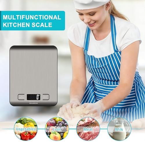 Stainless steel meal prep scale with LCD — photo 5