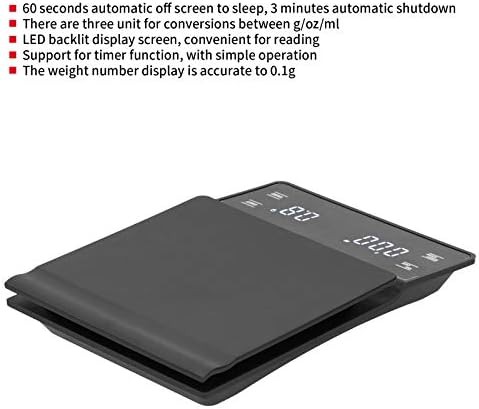 Digital coffee scale with timer and LED display — photo 3
