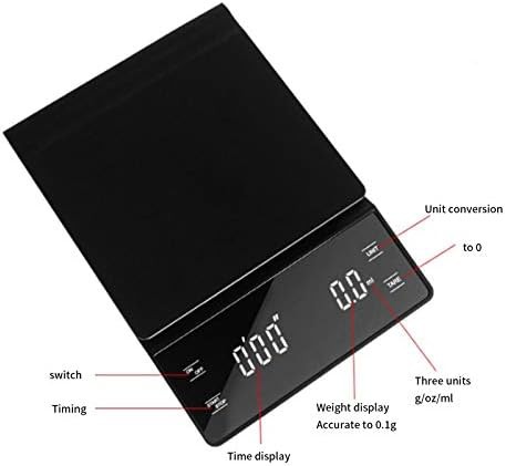 Digital coffee scale with timer and LED display — photo 4
