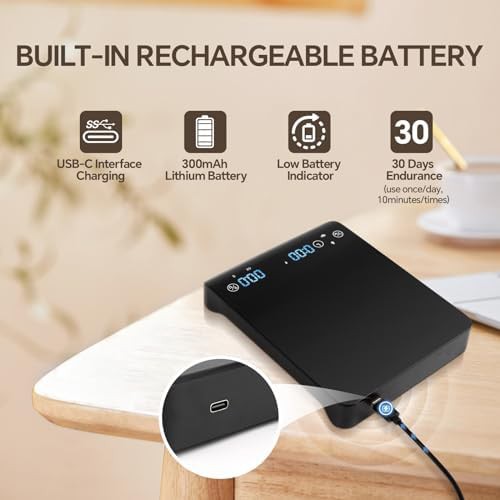 Mini rechargeable espresso scale with timer — photo 3