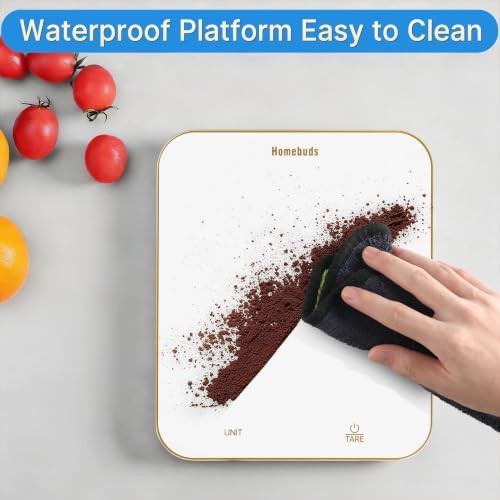 White high precision digital kitchen scale — photo 4