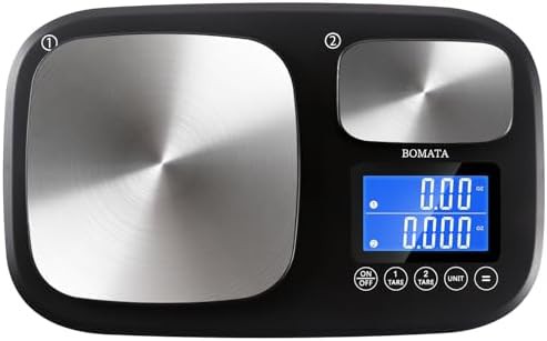 Dual platform kitchen scale with two precisions