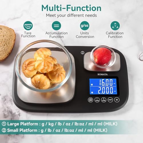Dual platform kitchen scale with two precisions — photo 3