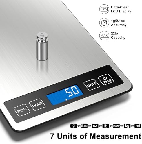 Large capacity baking and food scale 22lb — photo 4
