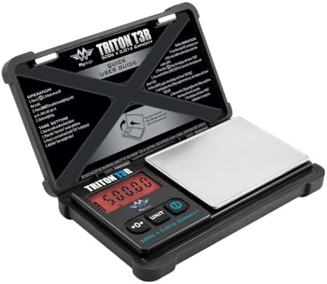 Rechargeable black digital pocket scale 500g