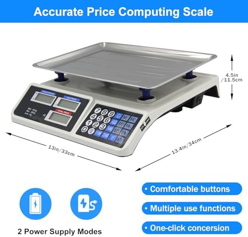 Commercial price computing scale with dual display — photo 4